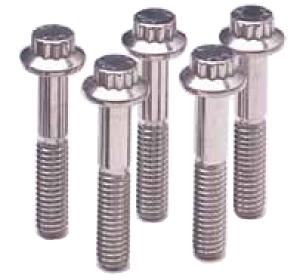 ARP 3/8 in.-16 RH Thread, 0.750 in 12 Point SS 300 Bolts - Set of 5