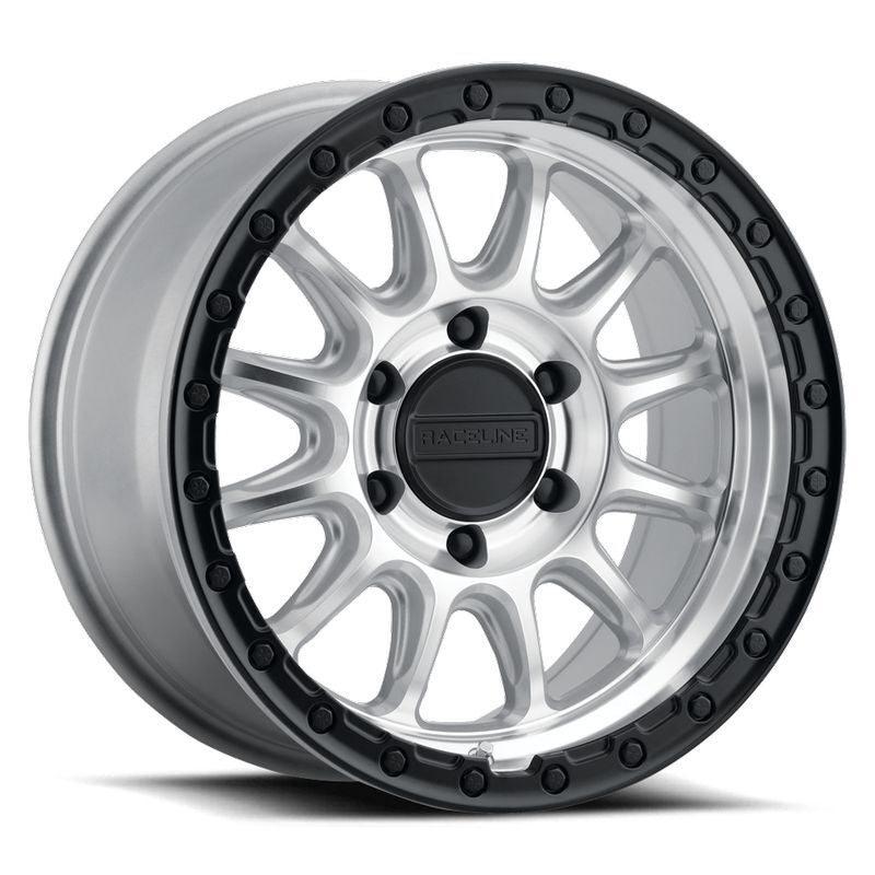 Raceline 960MB Alpha 17x8.5in / 6X135 BP / 35mm Offset / 87.1mm Bore - Machined w/Black Ring