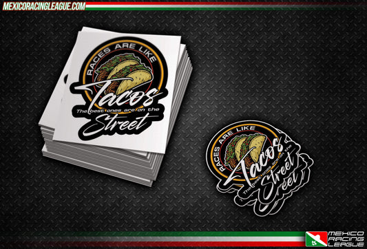 Races are like Tacos Sticker