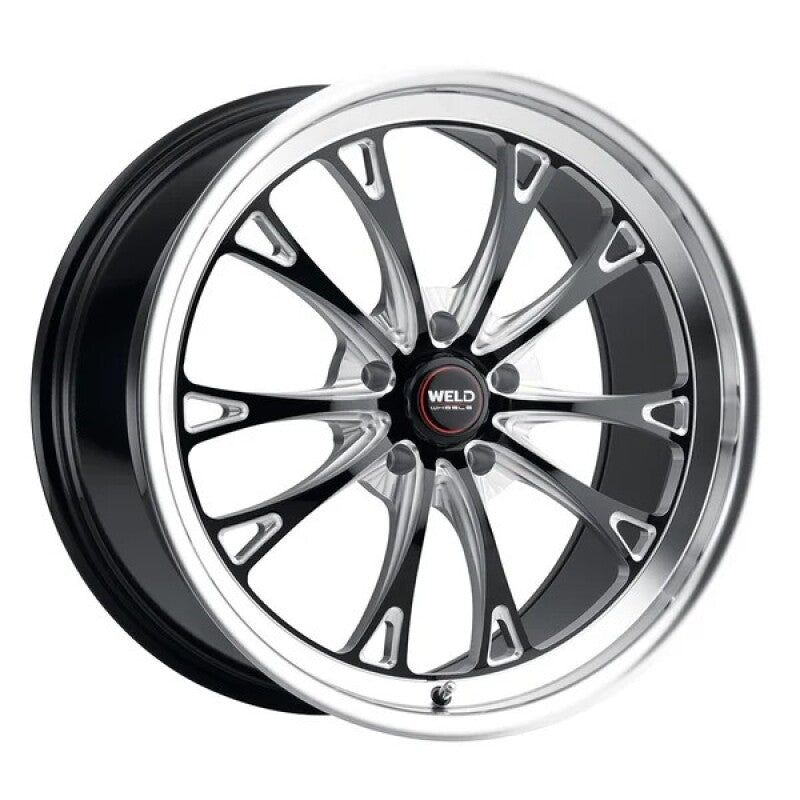 Weld S113 18X9.5 Belmont 5X120.65 ET50 BS7.2 Gloss Black MIL Dia 70.3