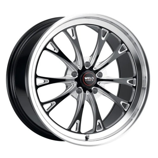 Weld S157 18X12 Belmont Drag 5X120.65 ET55 BS8.7 Gloss Black MIL Dia 78.1