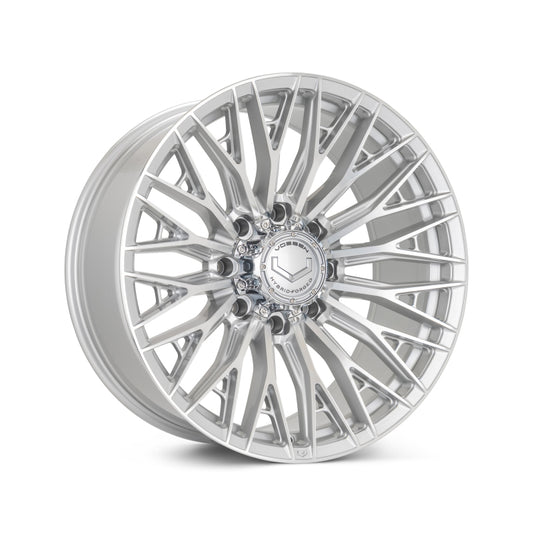 Vossen HFX-6 18x9 - 6x135 - ET0 - Super Deep Face - 87.1 - Silver Polished Wheel