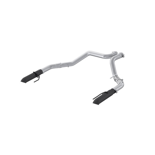 MBRP 2022+ Ford F-150 Raptor 3.5L / Raptor R 5.2L 3in Dual Rear Exit Turndown Axle Back - Black