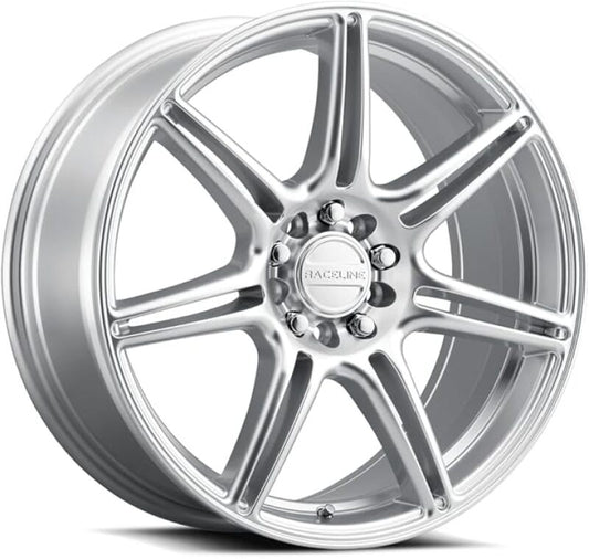 Raceline 148HS Apex 17x7.5in / 5X100 / 5X114.3 BP / 40mm Offset / 72.62mm Bore - Hyper Silver