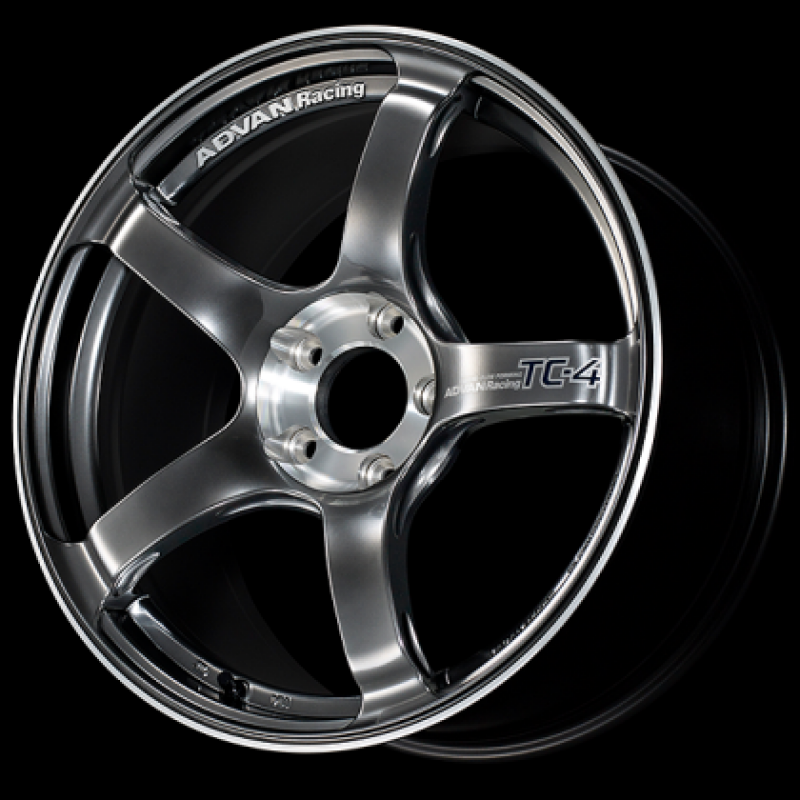 Advan Racing Tc4 Racing Advan TC4-SE 18x8.5 +45 5x100 Racing Hyper Black and Diamond Cut Wheel ...