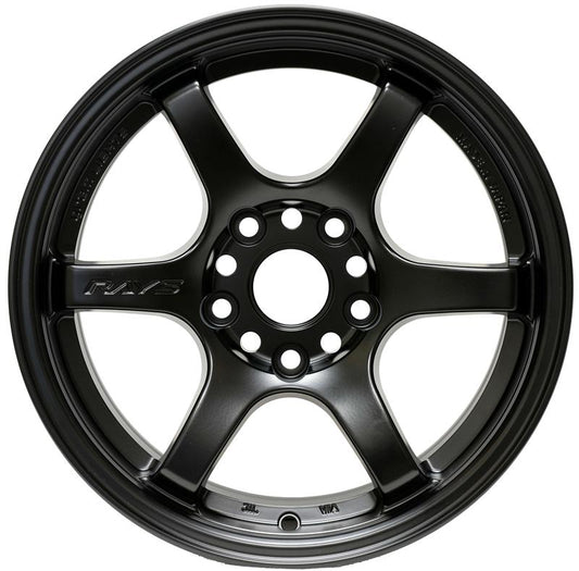 Gram Lights 57DR 15x8.0 +28 4x100 Semi Gloss Black Wheel