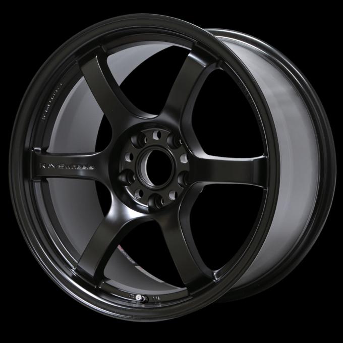 Gram Lights 57DR 17x9.0 +22 5x114.3 Semi Gloss Black Wheel