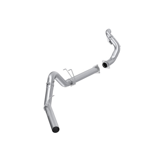 MBRP 15-16 F250/F350/F450 6.4L PS CC/SC AL Steel 4in Filter-Back Single Side - No Muffler w/ DP