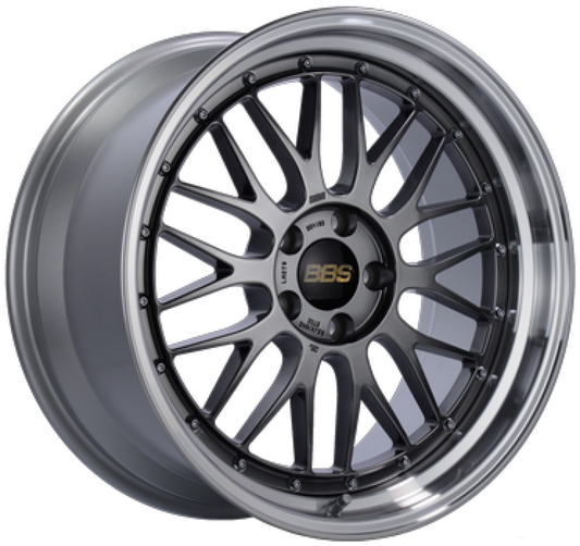 BBS LM 19x10 5x114.3 ET22 PFS Diamond Black Center Diamond-Cut Rim Wheel - PFS/Clip Req