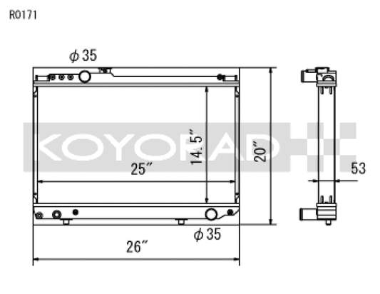 Koyo 86-92 Toyota Supra NA/Turbo MT Only (USDM Vehicles Req. M16x1.5 Plug) Radiator
