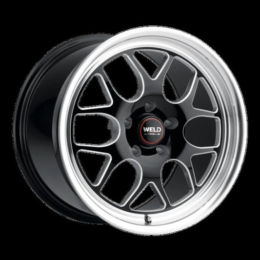 Weld Solana Drag 17x10 / 5x114.3 BP / ET0 / 78.1mm Bore - Gloss Black MIL DIA Wheel
