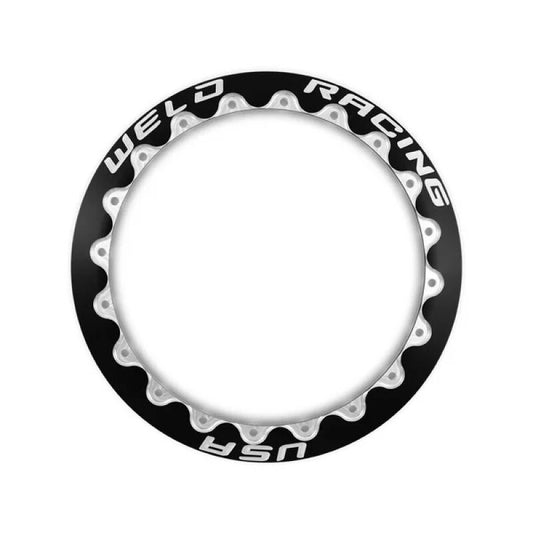 Weld Double Beadlock Ring 15in. / 20-Hole Standard 13.25in. 1 Ring - Black