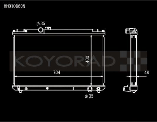 Koyo 96-00 Toyota Chaser JZX100 2.5L Inline 6 Turbo w/ Manual Trans Radiator