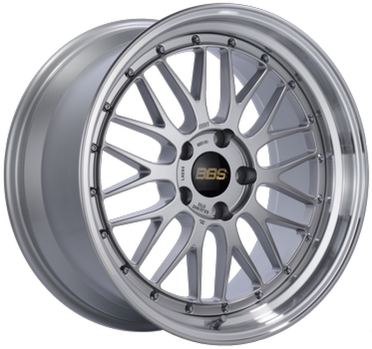 BBS LM 21x10.5 5x112 ET10 Diamond Silver Wheel 82mm PFS Required