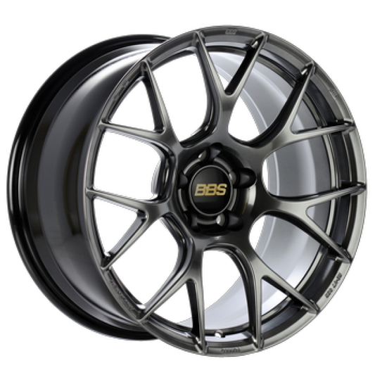BBS RE-V7 18x9.5 5x114.3 ET22 Diamond Black Wheel -82mm PFS/Clip Required