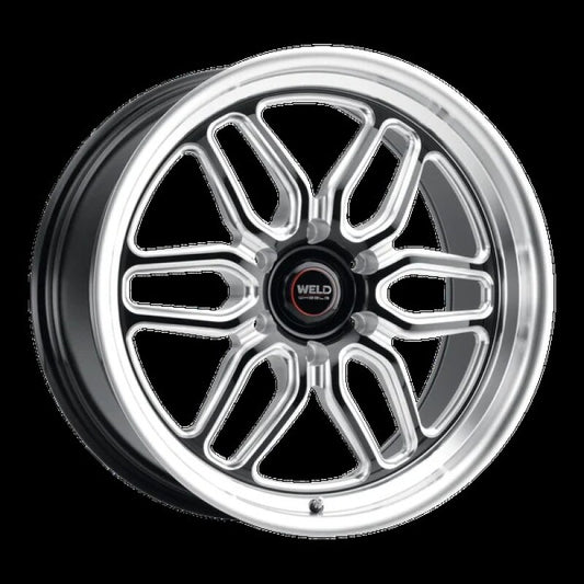 Weld Racing 17x10 Laguna 6 Drag 6x135 ET42 BS7.25 Gloss BLK MIL DIA 87.1